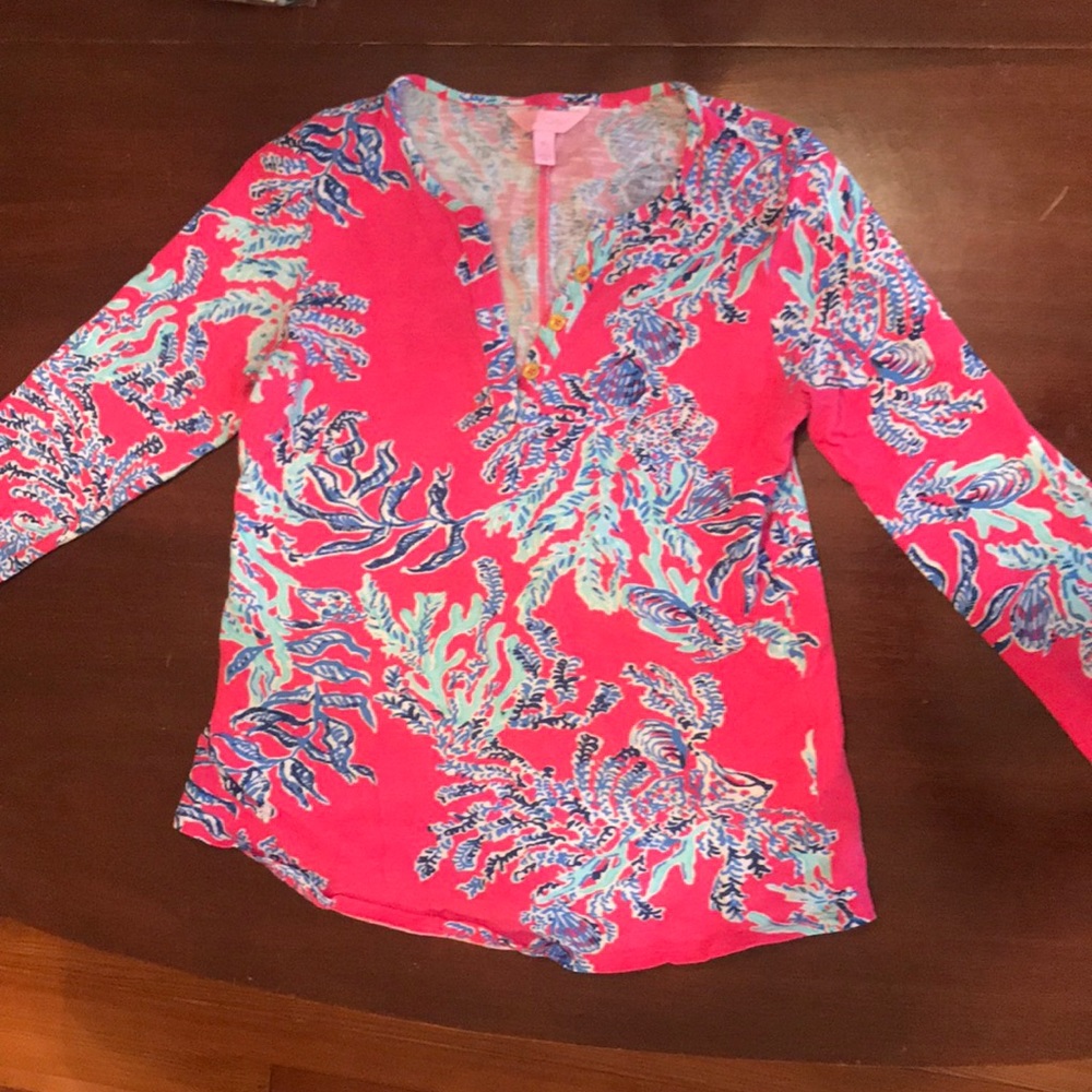 Lily Pulitzer 3/4 sleeve shirt size M